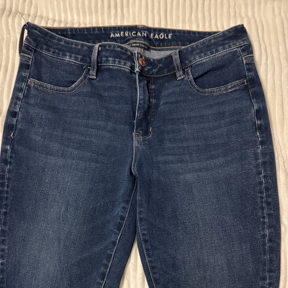 American Eagle Outfitters Women's Dark Blue Skinny Jeans Jegging Sz 8